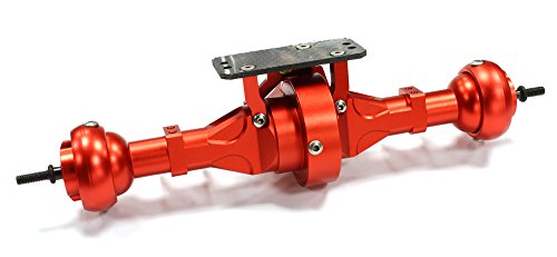 Integy Hobby RC Model C23112RED Complete Alloy Rear Axle for AX10 and other 2.2 Custom DIY (WK must use C23182)