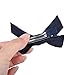 DEEKA 2 Pack Hair Clip Hair Bows Fringe Clip for Little Girls - Solid Navy Blue