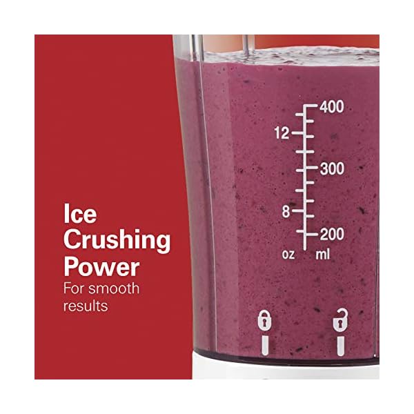 Hamilton Beach Portable Blender for Shakes and Smoothies with 14 Oz BPA