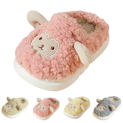 Toddler Slippers Kids House Shoes Toddler Kids Boys Girls Cute Cartoon Slippers Boys Girls Non-Skid Indoor Fuzzy Slipper Warm Plush Anti-Slip Children House Shoes Children Winter Warm Plush Slipper