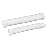 Clothesline (5/32 inch) - SGT KNOTS - Plastic Coated Clothes Line - Fiber Reinforced Line - All Purpose Laundry Line Dryer Rope for Outdoor, Outside, Indoor, Crafting, Art Projects (50 feet)