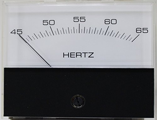 Hoyt Analog Panel Meter, CK-930-45-65HZ-240V, 200UADC Input, 45-65Hz Scale, 240V, 3 1/2" Window Mount, , 2% Accuracy
