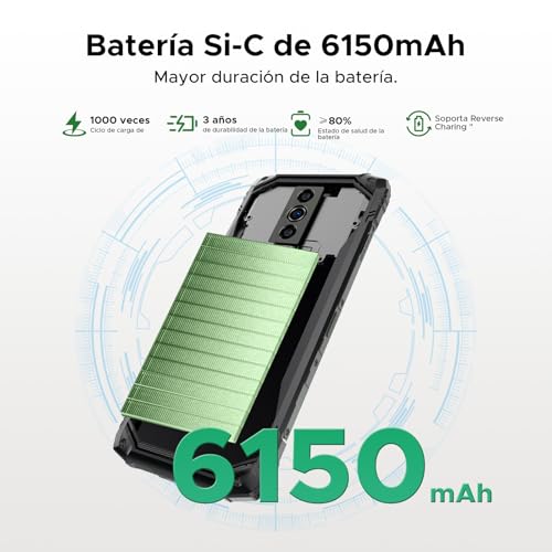 DOOGEERugged BLADE10-E Unbreakable Mobile Phone 4.5G, 24GB+128GB/2TB /6150mAh OTG / 16MP/ 6.56" HD+ 90Hz Android 15 Mobile Rugged Dual SIM/NFC/Face ID/Fingerprint/IP68/IP69K Smartphone