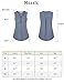 Women Shirts and Blouses for Summer,Messic Women's V Neck Shirts for Leggings Button Chiffon Sleeveless Blouse Tank Shirt (Grey Blue,Large)