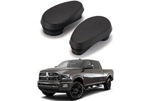 HAKA TOUGH Running Board End Caps for Ram 1500 Crew Cab 2013–2022 Accessories, Durable ABS Black Plug for Dodge Ram Truck Acc