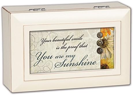 You Are My Sunshine Sunflowers Ivory Jewelry Music Box Plays Tune You Are My Sunshine