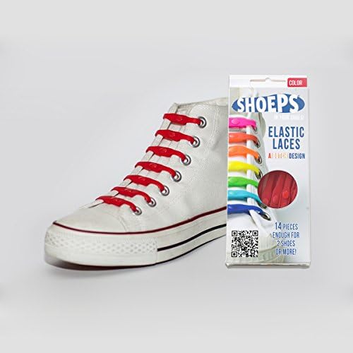Shoeps In Your Shoes Elastic LacesRED (Dispatched From UK)
