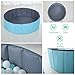 PlayMaty Ball Pits - Folding Portable Baby Kids Play Ball Pool Double Layer Oxford Cloth Not Need to Inflate Stable Ball Pool for Toddler (Balls Not Included) (Blue)