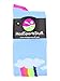 MadSportsStuff Neon Rainbow Clouds OTC Socks (Sky Blue, Small)