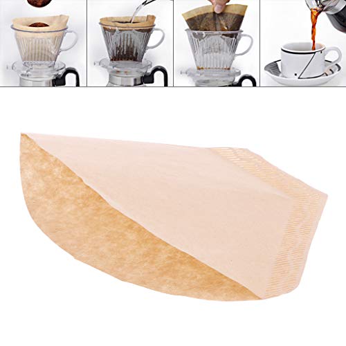 Lvyuanda 100 Pcs Instant Coffee Filters Disposable Replacements Unbleached Natural Paper