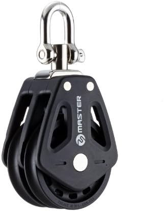 Master 35mm Double/Swivel Shackle Plain Bearing Dinghy Block