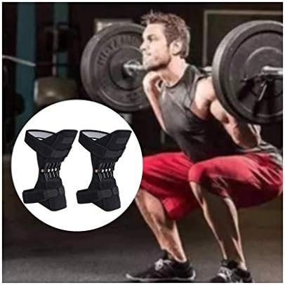 FILOL Knee Booster Lift Joint Support Pads, Powerful Rebound Spring Force -Adjustable Bi-Directional Straps-for Joint Pain Relief, Arthritis Injury Recovery, Sprains