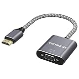 VicTsing Gold-Plated HDMI Male to VGA Female Aluminium Alloy 1080P Video Converter for PC, Laptop, Desktop,Chromebook, TVBOX, DVD and other HDMI Input Devices