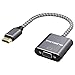 VicTsing Gold-Plated HDMI Male to VGA Female Aluminium Alloy 1080P Video Converter for PC, Laptop, Desktop,Chromebook, TVBOX, DVD and Other HDMI Input Devices
