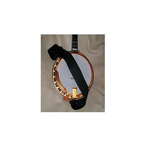 Lakota Leathers LK-3BLB Black 3-Inch Bison American Buffalo Banjo Strap
