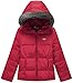 Wantdo Girl's Lightweight Down Jacket with Faux Fur Collar Hooded Puffer Winter Coat