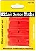 MINISCRAPER Plastic Razor Blade Set, Safe Scrape Double Edged Blades
