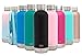 Simple Modern 17oz Bolt Sports Water Bottle - Stainless Steel - Double Wall Vacuum Insulated - Leak Proof Bottle - Midnight Black