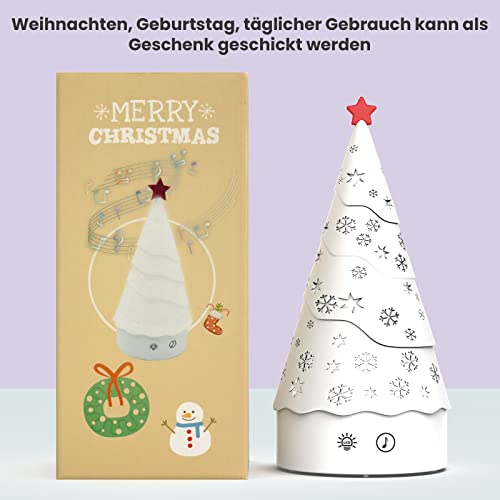 Nalezuns Nachtlicht für Kinder,Weihnachtsbaum Silikon nachtlicht mädchen, LED 7 Farben Fernbedienung Nachtlampe, Kinderzimmer Deko Spielzeug Schlaflichter baby nachtlicht Geburtstagsgeschenk