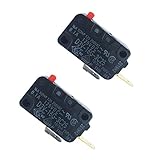 LONYE WB24X829 D3V-16G-3C25 Secondary Door Switch for GE Kenmore Microwave 253819 AP2024337 PS237421(Normally Open)(Pack of 2)