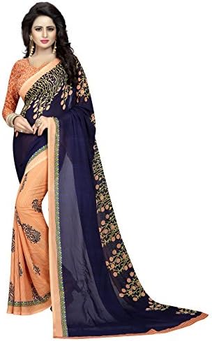 Indira Designer Georgette Saree with Blouse Piece