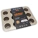 MyLifeUNIT Carbon Steel Cannele Pan, 12-Cavity Non Stick Cannele Mold, Golden