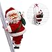 Sundlight Electric Santa Claus Climbing Ladder Doll Decoration Plush Doll Toy for Party Home Door Wall Decoration