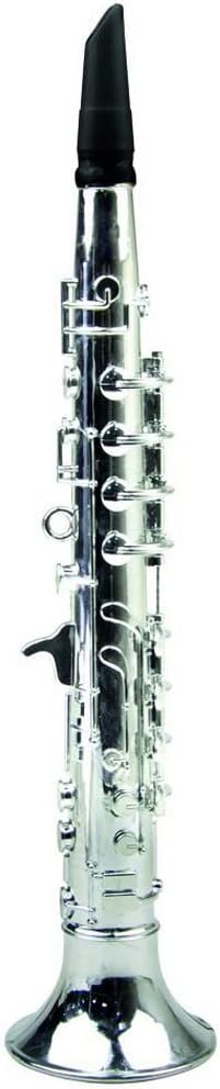 REIG 285 Clarinet Silver 8 Note Children's Musical Instrument Toy