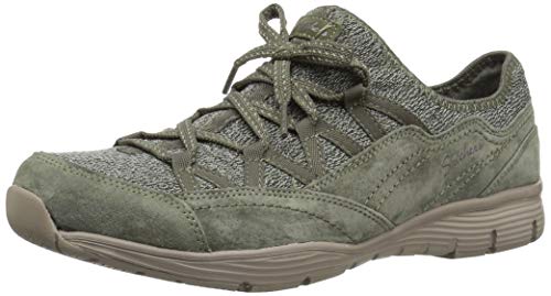Skechers Women's Seager-Zip LINE-Fixed Bow Quarter Fit Slip-