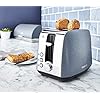Tower-T20052BLU-2-Slice-Toaster-Ice-Diamond-Collection-with-Reflective-Diamond-Effect-DefrostReheatCancel-Functions-850-W-Steel-Blue Tower T20052BLU Ice Diamond 2 Slice Toaster with 7 Browning Settings, 850W, Blue