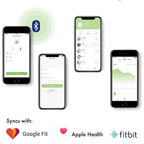 EnerPlex Scale for Body Weight Bluetooth Compatible, Accurate Digital