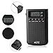 AM/FM Battery Operated Portable Pocket Radio, Small Digital Stereo Radio with Alarm Clock, Snooze Function and 3.5mm Headphone Jack for Walking, Travel