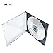 KEYIN Black Slim CD Jewel Case - Premium, 100 Pack