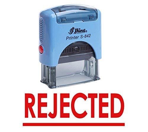 Printtoo Rejected Self Inking Rubber Stamp Office Stationary Custom Shiny Stamp
