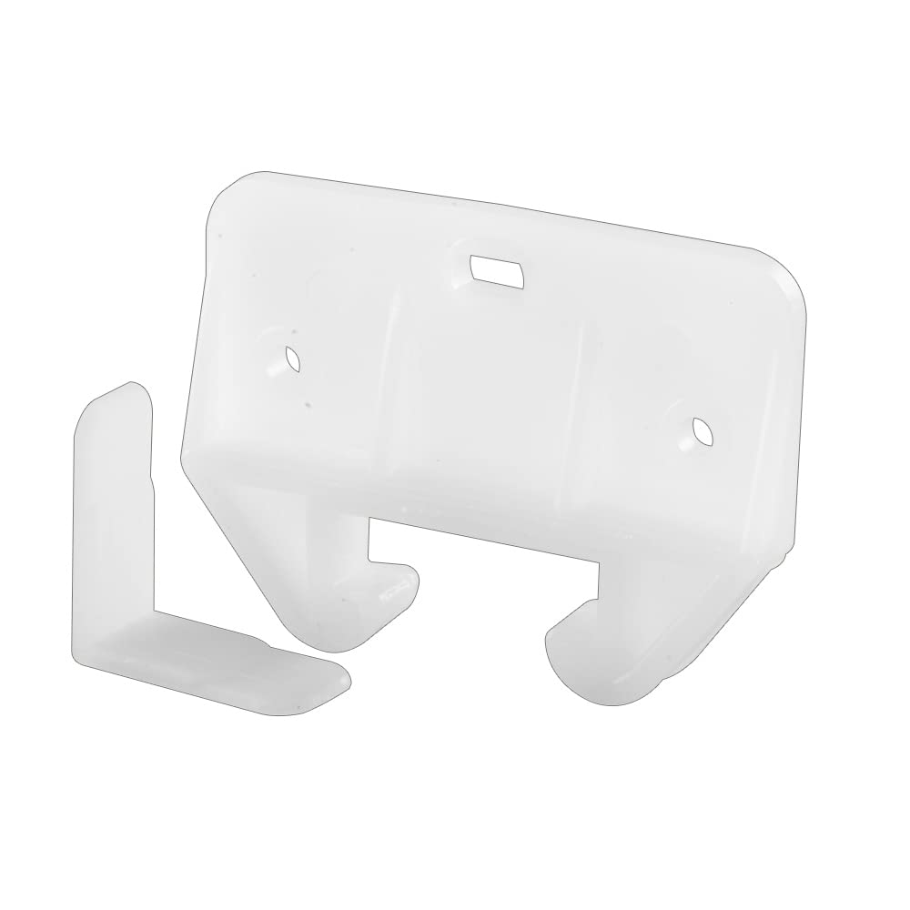 Prime-Line R 7224 Drawer Track Guide and Glides, White Polyethylene, Blue (2 Pack)