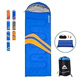BISINNA Camping Sleeping Bag for Indoor and Outdoor Use – Great for Kids,Girls, Boys, Teens, Adults, Waterproof Lightweight and Compact Sleeping Bags for Traveling, Backpacking, Hiking