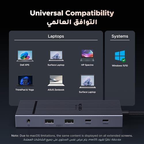 UGREEN 2025 Revodok Pro 8 in 1 USB C to 4K 60Hz HDMI Adapter Hub, Fast SD/TF Card Reader [170Mb/s], 10Gbps USB-C&A Data Ports Docking Station, 100W PD Charging for iPhone 17, MacBook Pro, Windows