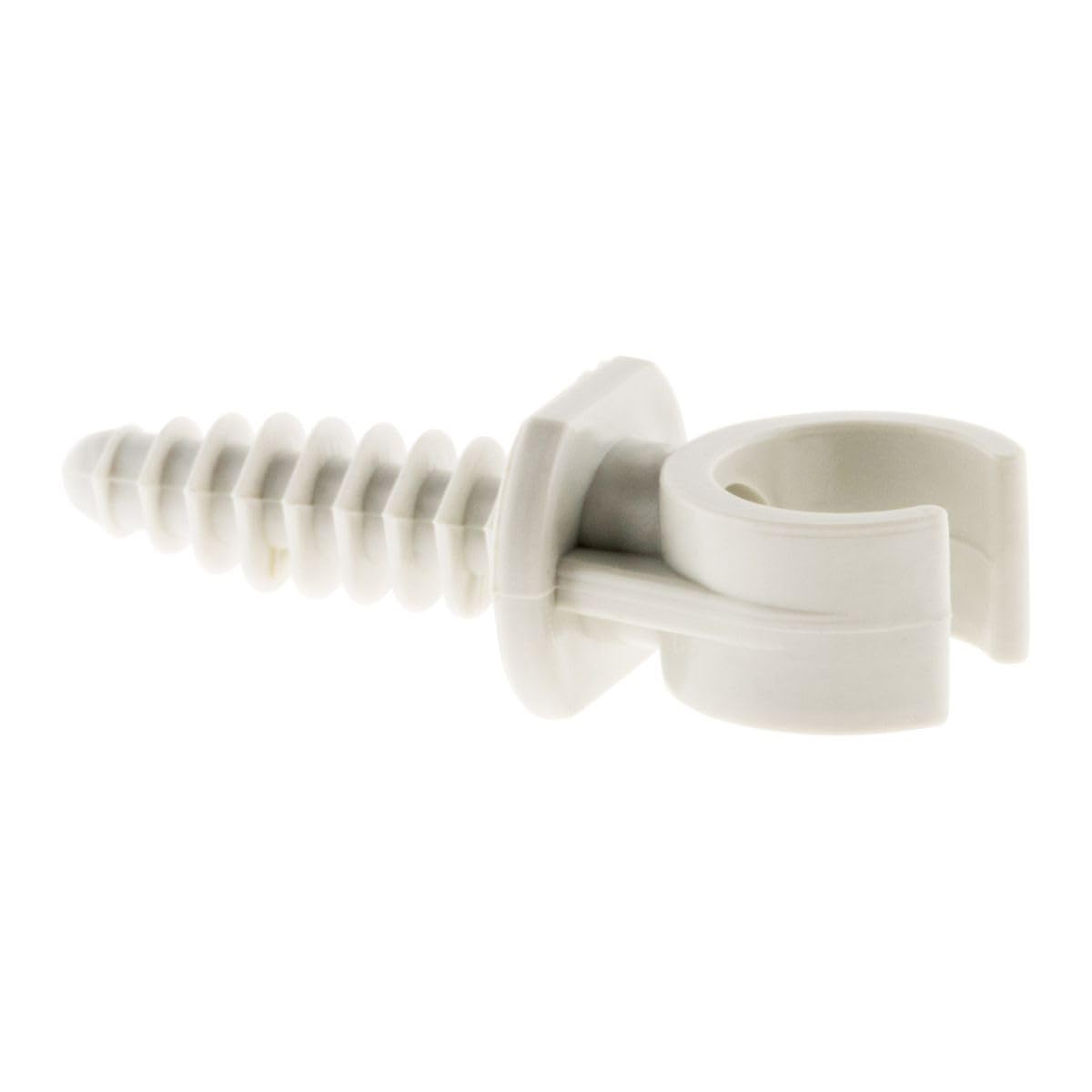 Zenitech - Pack of 10 Clips with Plugs Ø16 mm - Durable Plastic - Cable Fixation, Easy Installation Ø8 mm - Secure Organization - Available in Ø16, Ø20, Ø25 mm - Grey