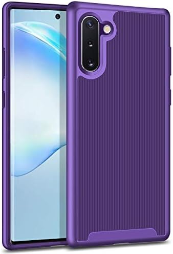 HoneyAKE Case for Galaxy Note 10 Case Protective Slim Cover Drop Resistant Soft TPU Hard PC Bumper Case Raised Lips Protection Anti-Slip Shockproof Shell for Galaxy Note 10 6.3 inches Purple
