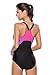 Sidefeel Women Racerback Athletic One Piece Swimsuit Large Purple