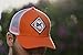 JUSTSWAG J&D Productions, inc. Allis Chalmers Tractor Hat, Vintage Logo, Orange with White mesh Back