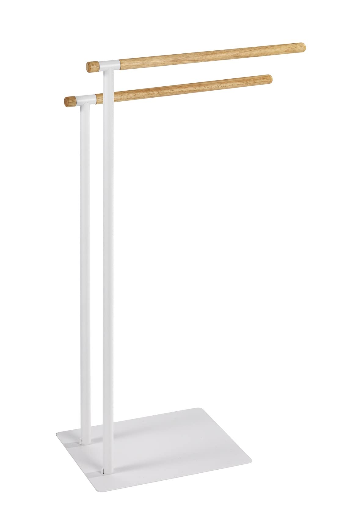 WENKO Towel-/Clothes stand Macao, Steel, White/Brown