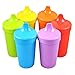 Re-Play Made in USA 10 Oz. Sippy Cups for Toddlers, Pack of 6 - Reusable Spill Proof Cups for Kids, Dishwasher/Microwave Safe - Hard Spout Sippy Cups for Toddlers 3.13