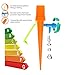 Self Watering Spikes - Plants Flower Irrigation Watering Spikes Device Self Drip with Slow Release Control Valve Switch Outdoor Indoor 12 Packs