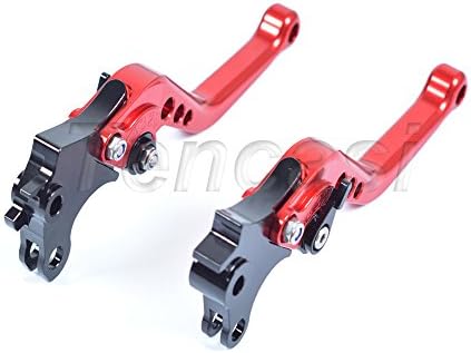Tencasi Red CNC Short Adjustable Brake Clutch Lever for BMW R Nine T 2014-2016, R1200R/S 2015-2018, R1200RT / R1200GS Adventure (LC) 2014-2018, K1600 GT/GTL 2017-2018