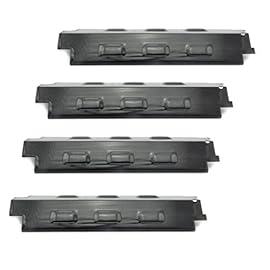 Hongso PPH531 (4-pack) Porcelain Steel Heat Plate, Heat Shield, Heat Tent, Burner Cover, Vaporizor Bar, and Flavorizer Bar Replacement for Gas Grill Models by Charbroil, Grill King and Others (14 5/8