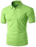 Xpril Men's Pique 180-200 TC Polo Dri Fit Collar Short Sleeve T-Shirt