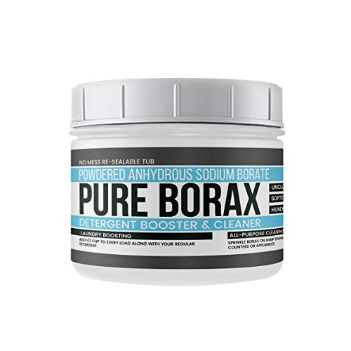 Pure Borax Powder 2 lb. (32 oz.) Resealable Container with Scoop, All-Natural Multipurpose Cleaner, Detergent Booster, Make Slime (2 lb (32 oz))