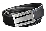 EazyBelt Men's Freedoms Buckle with Automatic Ratchet Leather Belt