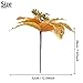 KI Store Large Christmas Poinsettia Flower Ornaments for Christmas Tree Decorations Pack of 6 Oversize Artificial Poinsettia Flower Picks Stems for Xmas Tree Wedding Centerpiece (Gold, 14-Inch)